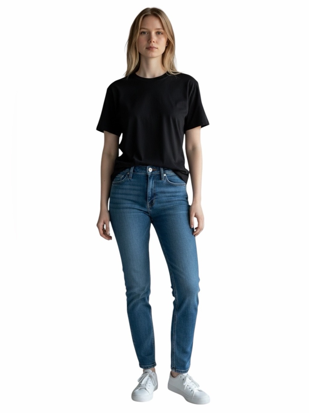 Levi's•High Rise Straight Crop Jeans